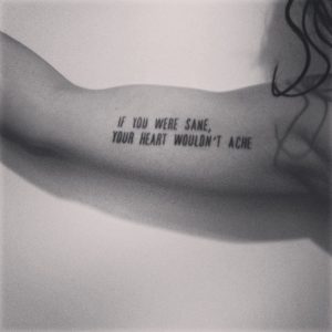Upper Arm Tattoo Under Arm Ink Lyrics From The Cure New Tattoo in proportions 1692 X 1692