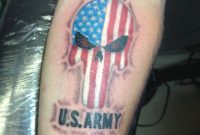 Us Army Usa Flag Skull Tattoo On Forearm Greenpurp1018 within size 1024 X 1365