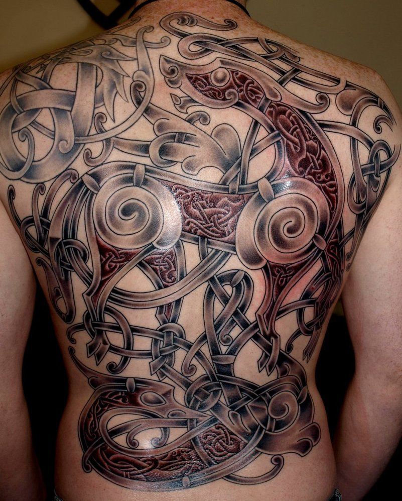 Viking Art Ringerike Style Tattoo Darksuntattoo On Deviantart for proportions 801 X 997