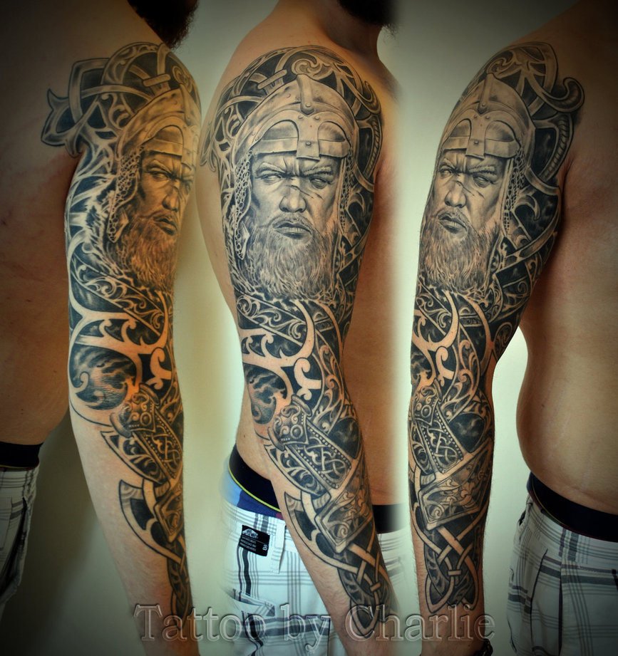 Viking Style Tattoo Sleeve Charlienorway Gettattoo On Deviantart throughout sizing 867 X 921