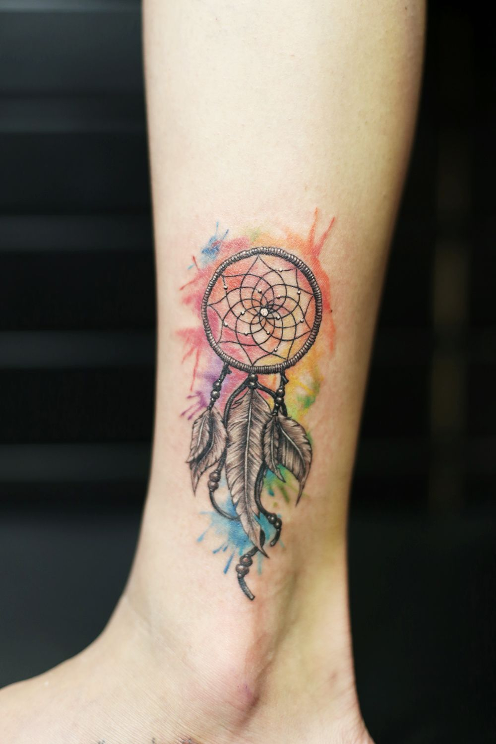 Water Color Dreamcatcher Tattoo Inked Girl Small Size Tattoo pertaining to size 1000 X 1500