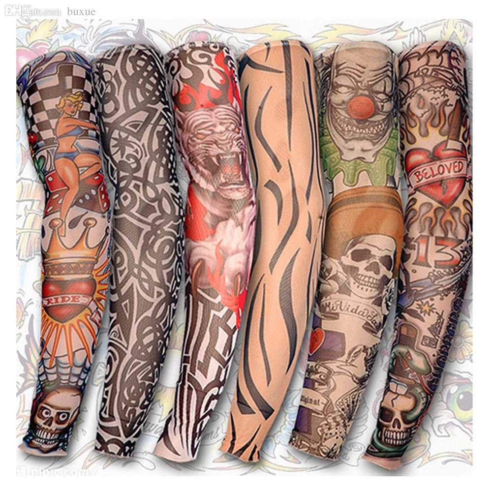 Wholesale Tattoo Style Arm Stockings Mixed Nylon Elastic Fake intended for size 1000 X 1000