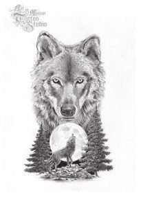 Wolf Tattoo Ideas Wolf On Upper Arm Tattoo Collection Tattoo in measurements 1036 X 1519