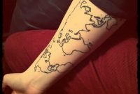 World Map Tattoo Best Tattoo Design Ideas within measurements 1280 X 956