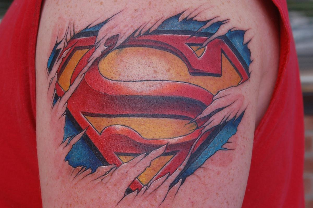 100 Wonderful Superman Tattoos inside proportions 1200 X 800.