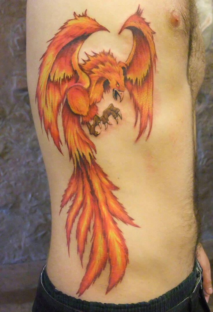 109 Best Phoenix Tattoos For Men Rise From The Flames Improb throughout proportions 736 X 1076
