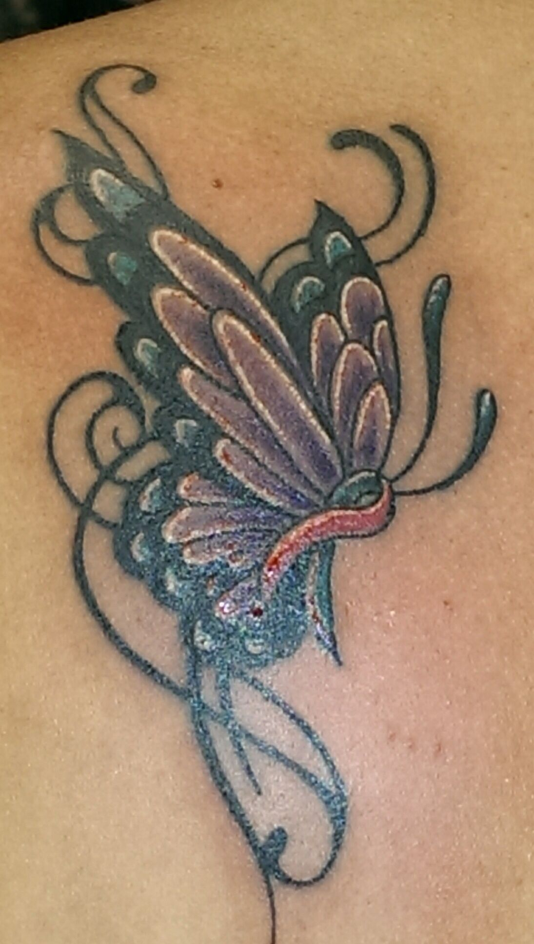 11 Purple Butterfly Tattoos To Honor The Ba You Lost The Ba for dimensions 1095 X 1936