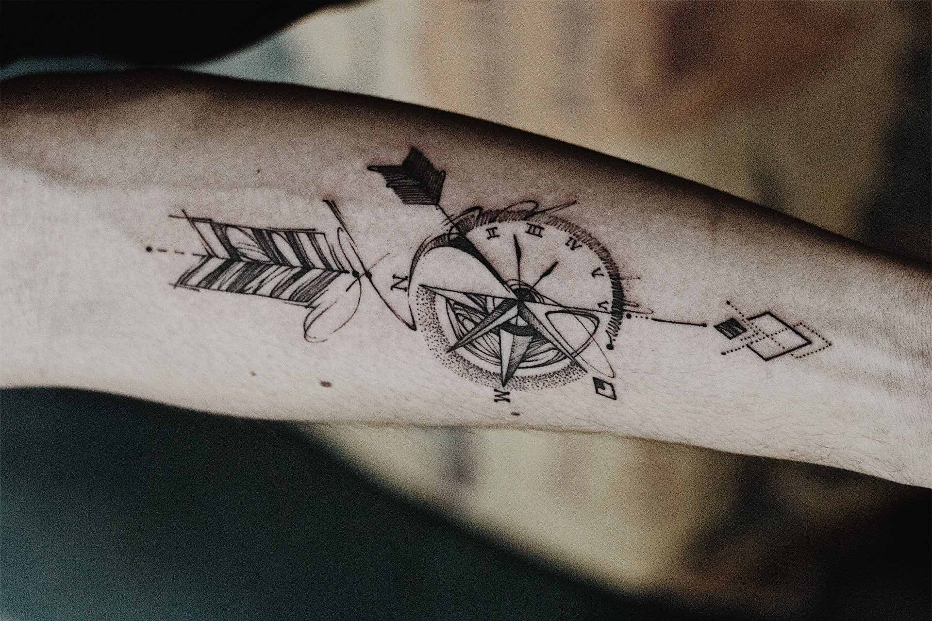 120 Best Compass Tattoos For Men Improb for sizing 1920 X 1279