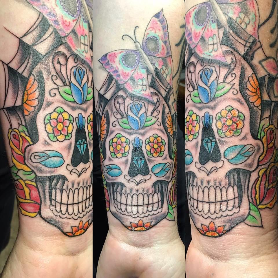 125 Best Sugar Skull Tattoo Designs Meaning 2019 regarding measurements 960 X 960