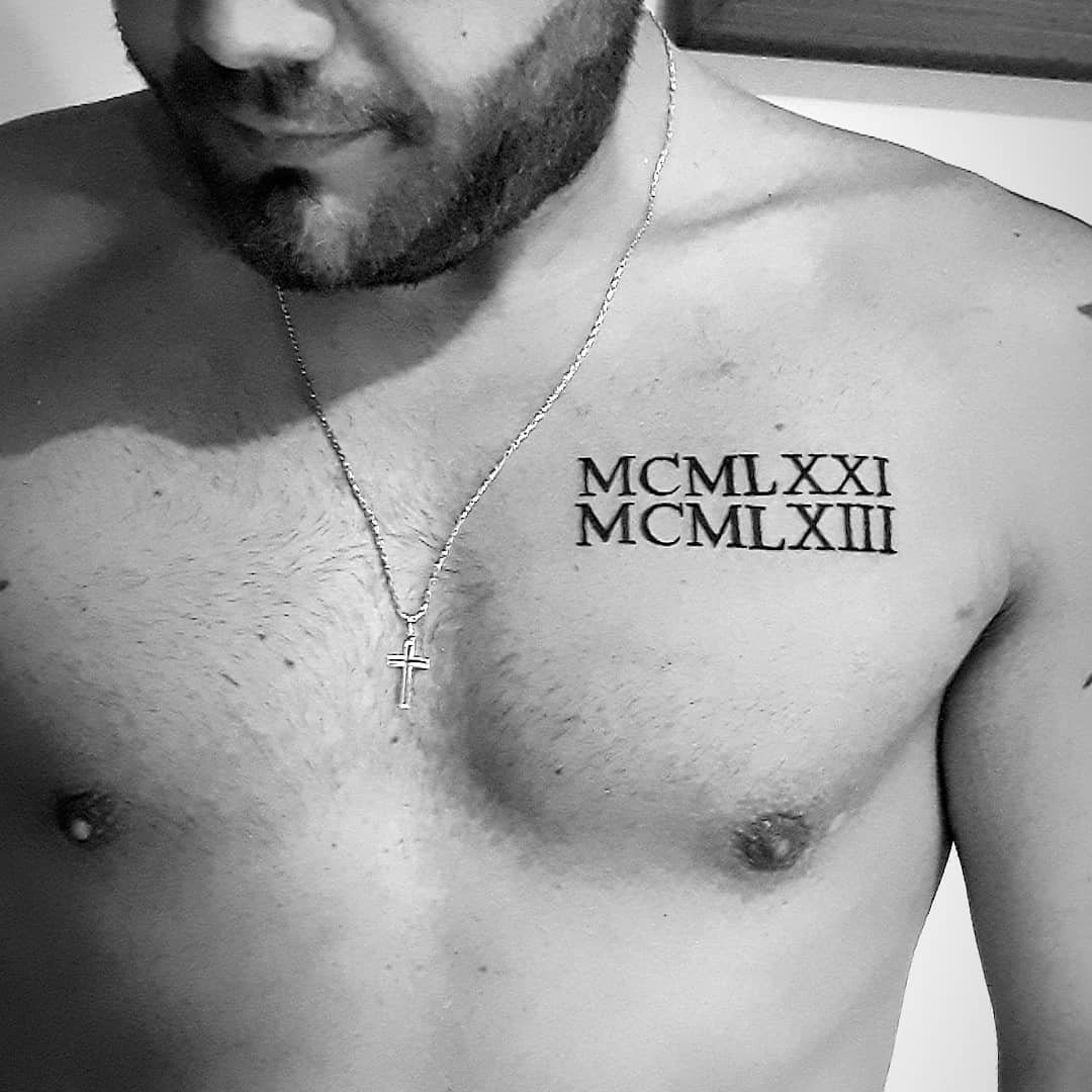 125 Roman Numeral Tattoos Have A Better Appeal With Numerical inside size 1080 X 1080