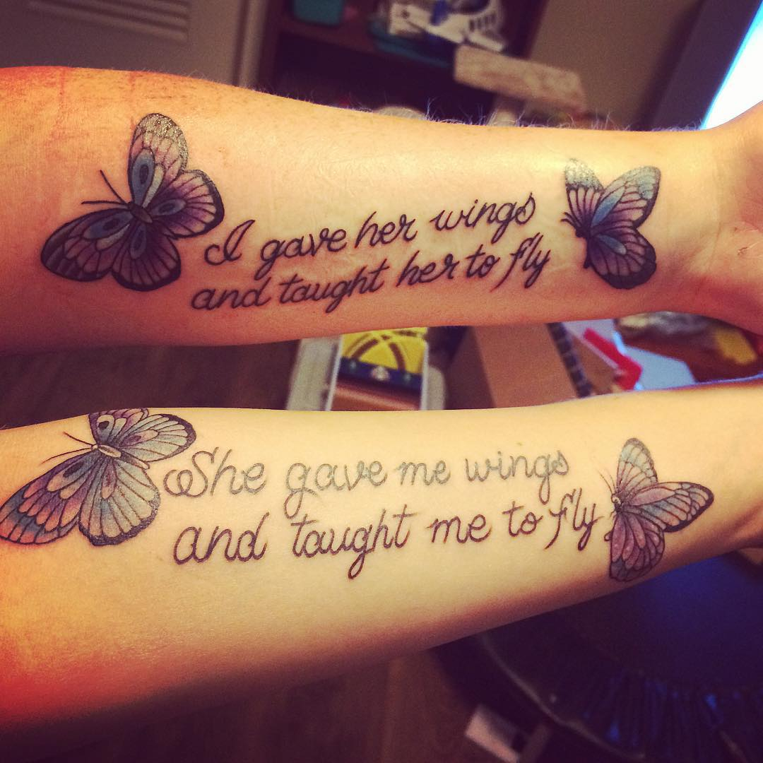 140 Lovely Mother Daughter Tattoos To Show Their Deep Love with size 1080 X 1080