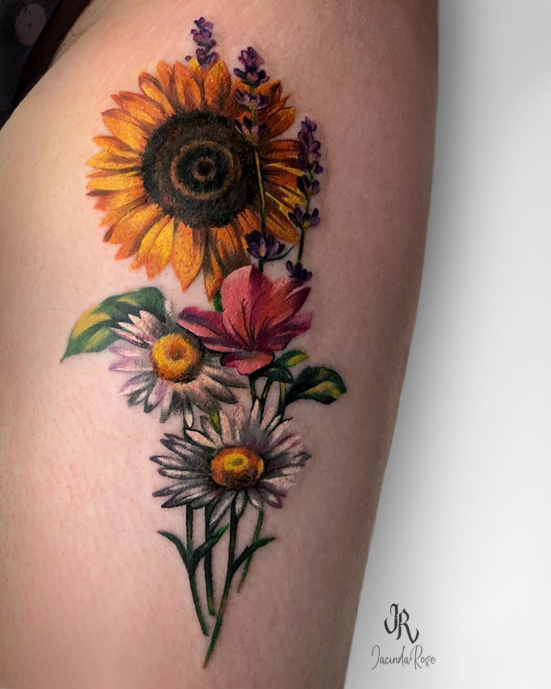 144 Sunflower Tattoos That Will Brighten Up Your Life throughout proportions 1080 X 1350