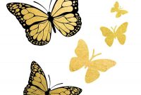 2 Pack Monarch Butterflies Butterflies Gold Tattoo Yellow in measurements 900 X 900