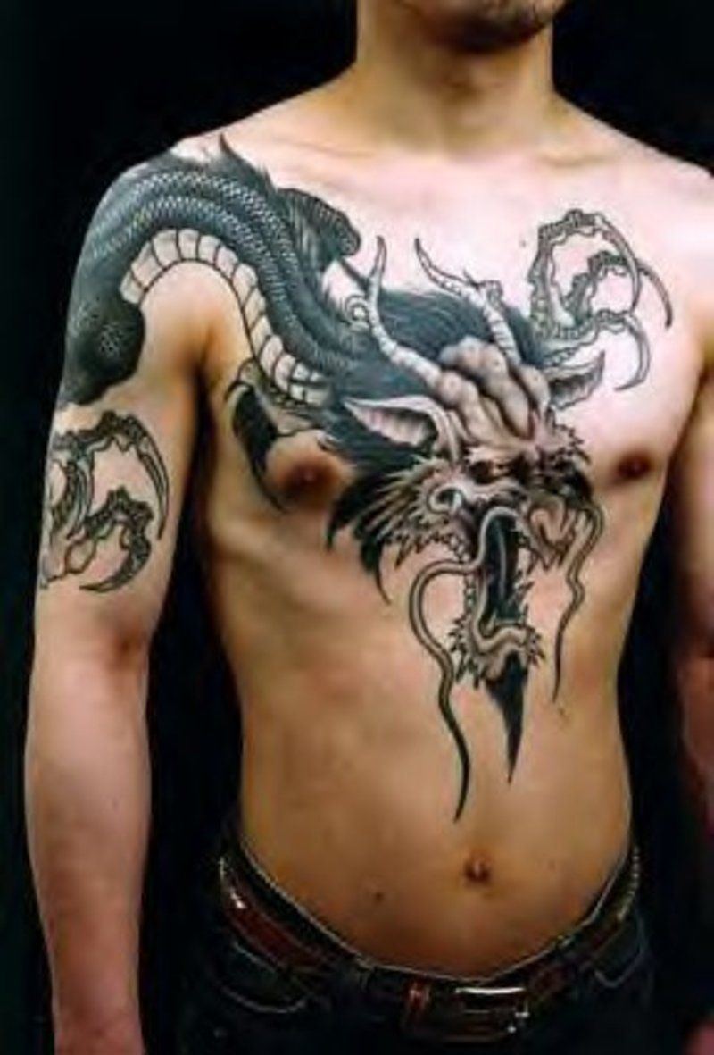 20 Cool Chinese Tattoos Ideas Tatoo Tribal Dragon Tattoos with dimensions 800 X 1181