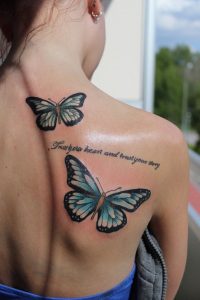 20 Cute Butterfly Tattoos On Back For Women Tattoos Butterfly with sizing 730 X 1095