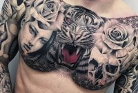 20 Killer Chest Tattoos Tattoo Ideas Artists And Models pertaining to size 1200 X 1117