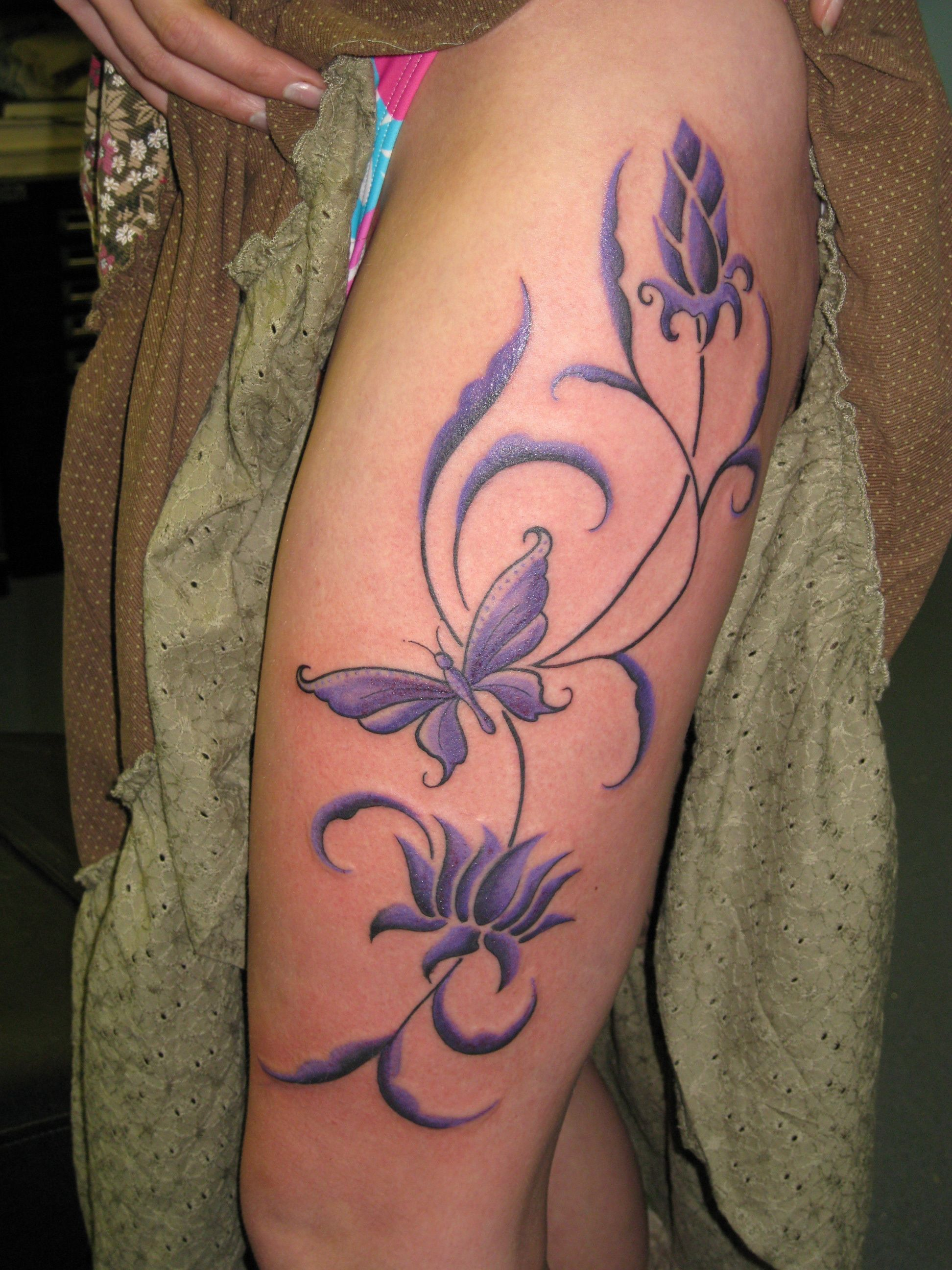20 Leg Tattoos Design Ideas For Men And Women Tattoo Butterfly intended for size 1944 X 2592
