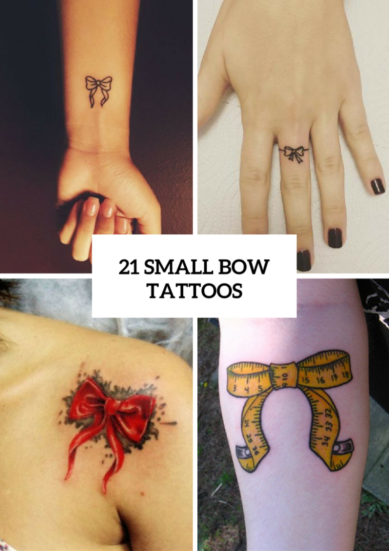 21 Small Bow Tattoo Ideas To Repeat Styleoholic with regard to measurements 775 X 1096