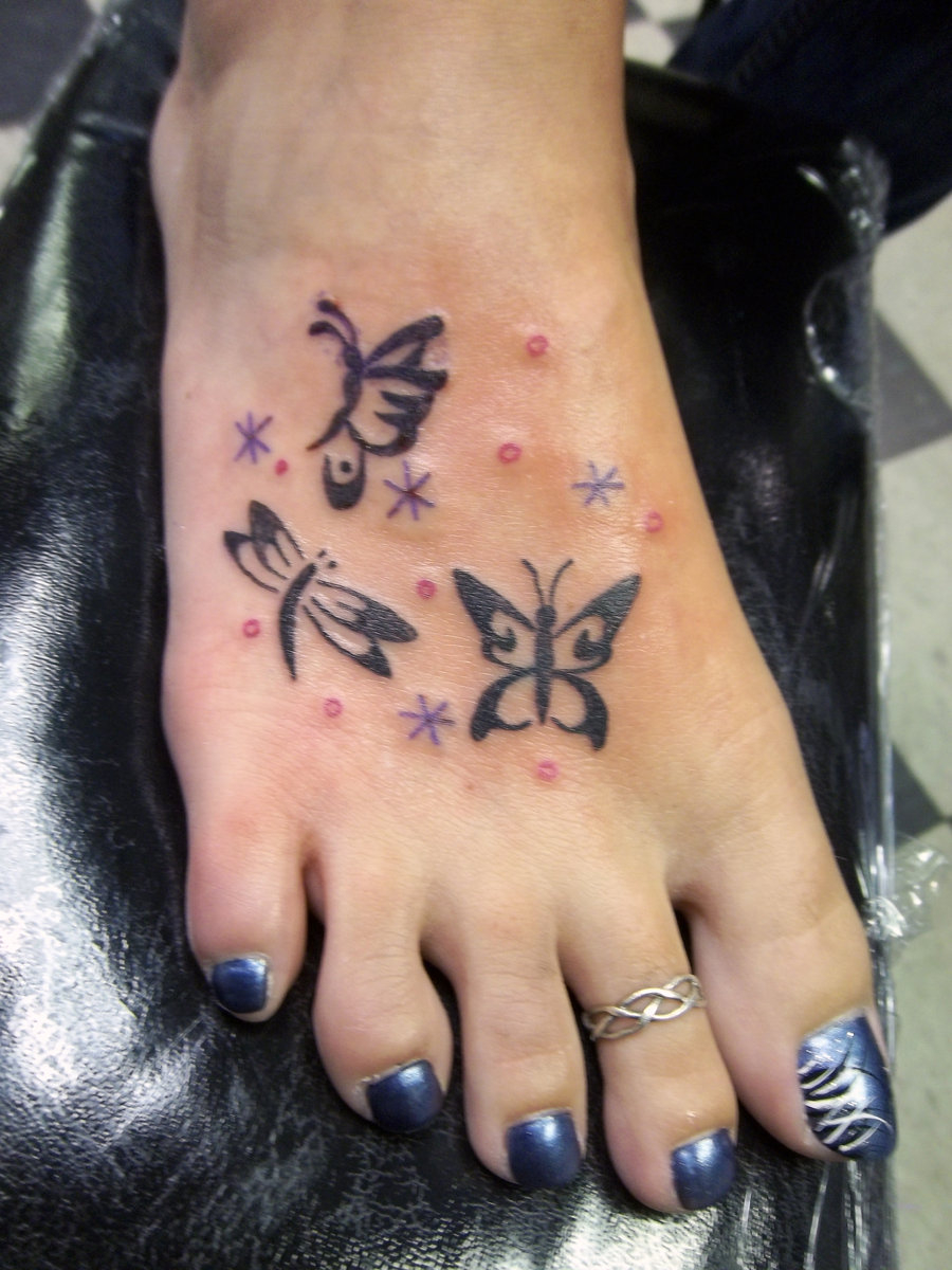 21 Star Butterfly Tattoos On Foot for dimensions 900 X 1200