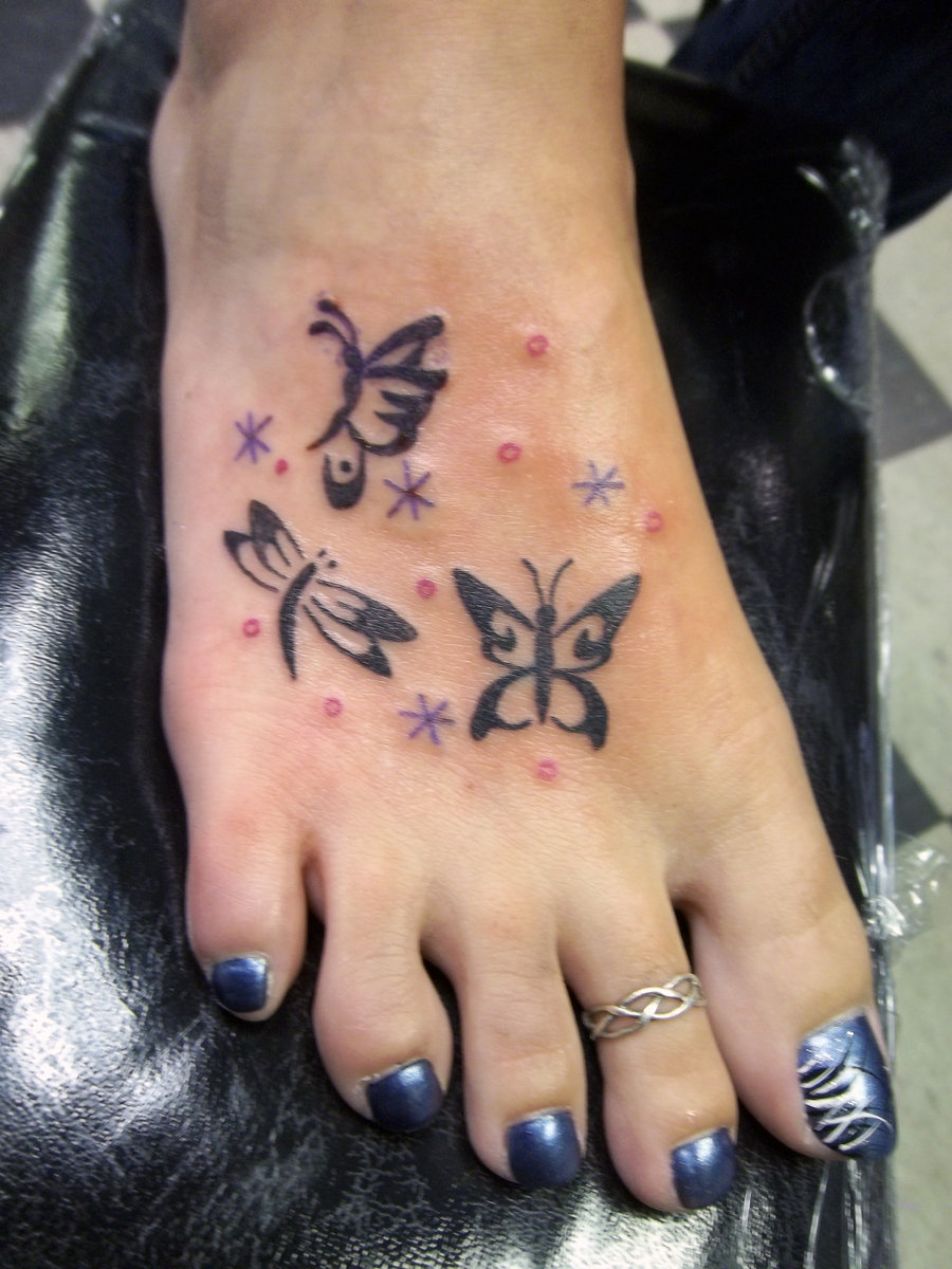21 Star Butterfly Tattoos On Foot in dimensions 900 X 1200