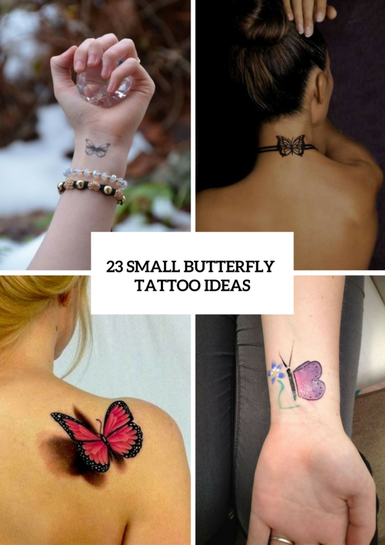 23 Adorable Small Butterfly Tattoo Ideas For Women Styleoholic throughout proportions 775 X 1096