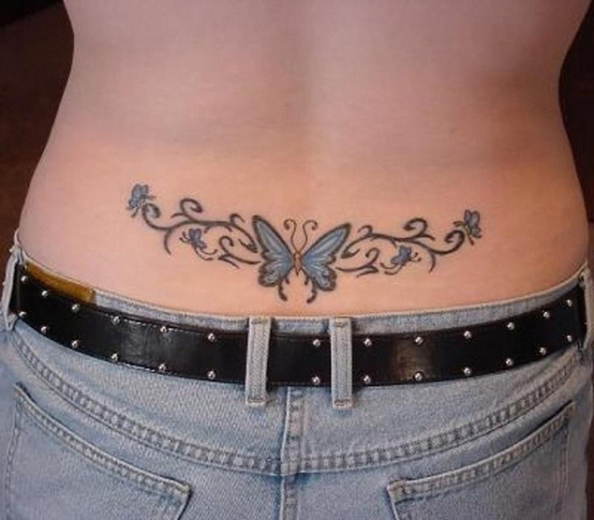 25 Lower Back Tattoos That Will Make You Look Hotter Booty Tat intended for sizing 1170 X 1024