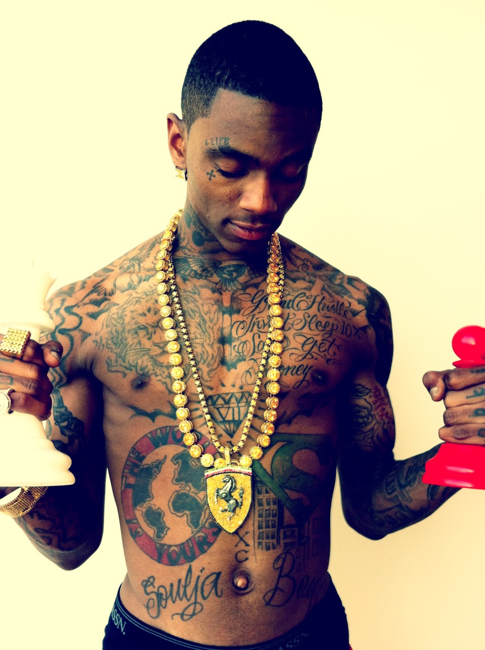 25 Splashy Soulja Boy Tattoos Creativefan in sizing 956 X 1280