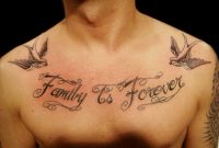 27 Family Wording Tattoos On Chest intended for dimensions 1024 X 768