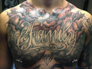 27 Family Wording Tattoos On Chest throughout size 1024 X 768