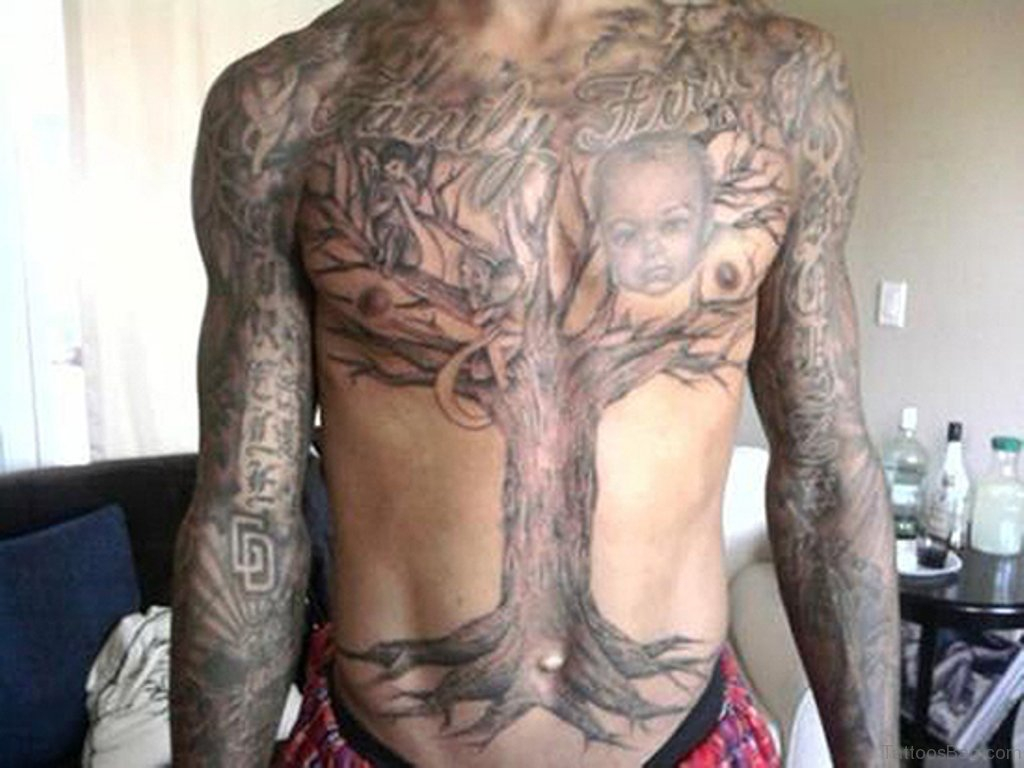 27 Family Wording Tattoos On Chest within measurements 1024 X 768