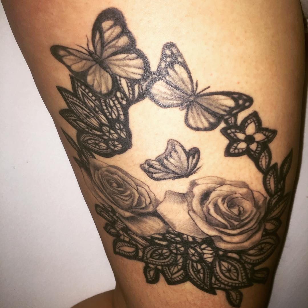 28 Awesome Butterfly Tattoos With Flowers That Nobody Will Tell You for proportions 1080 X 1080