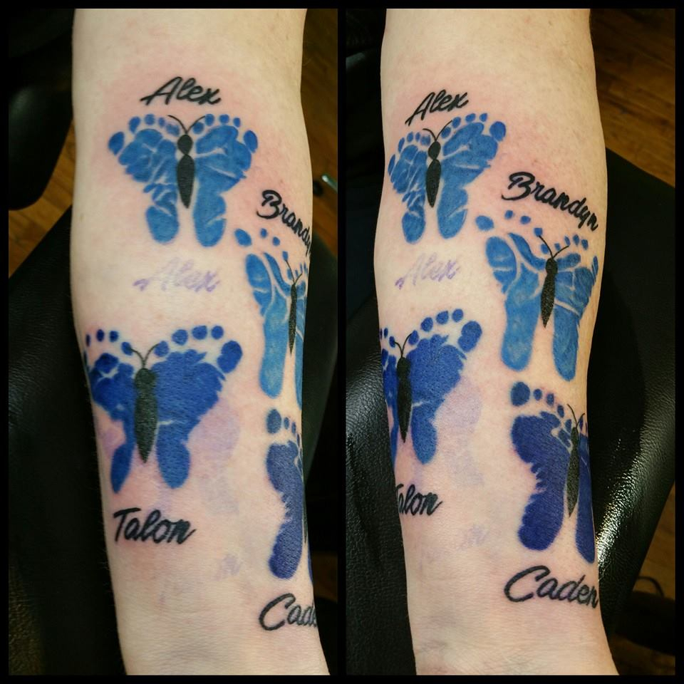 28 Butterfly Footprints Tattoos Ideas in measurements 960 X 960