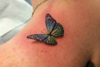 3 D Butterfly On Shoulder Tattooed Chris Burke At Serenity Ink for dimensions 2448 X 3264