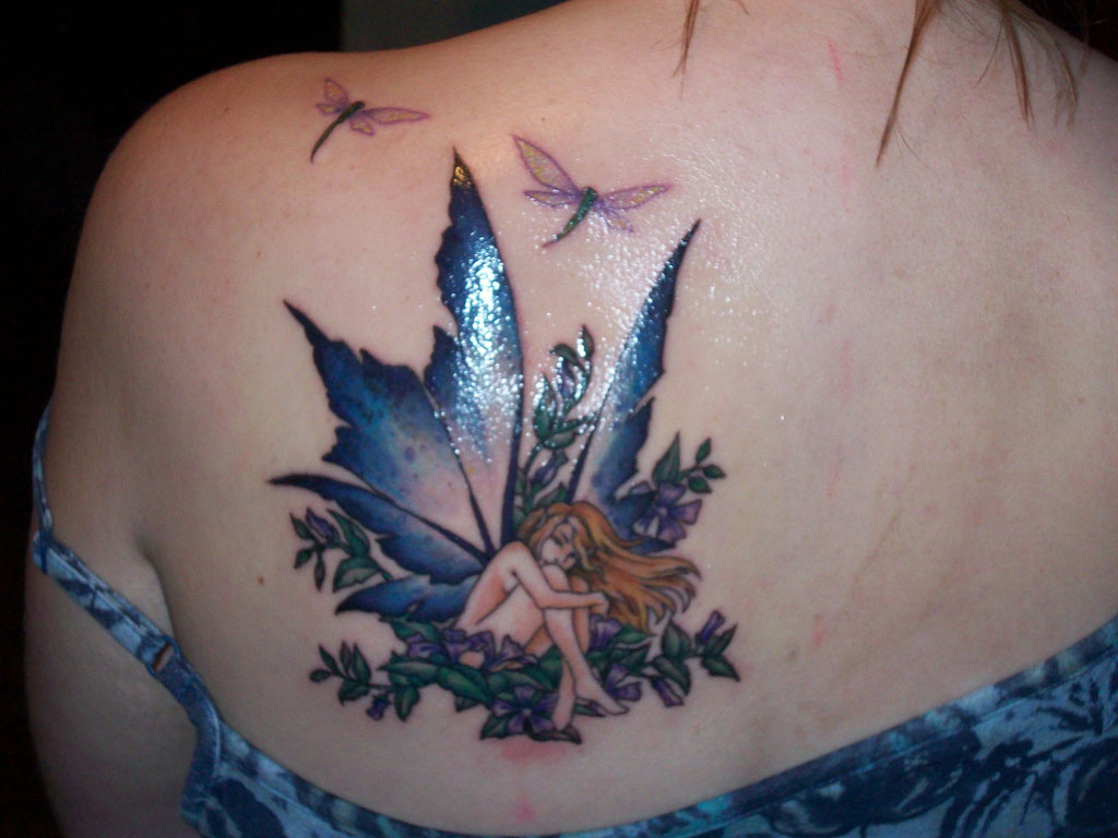 30 Fairy With Butterfly Tattoos regarding measurements 1024 X 768