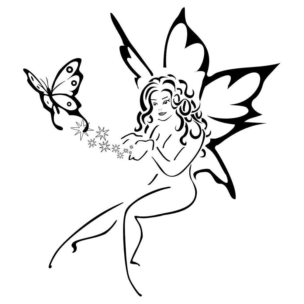 30 Fairy With Butterfly Tattoos within size 1000 X 1000