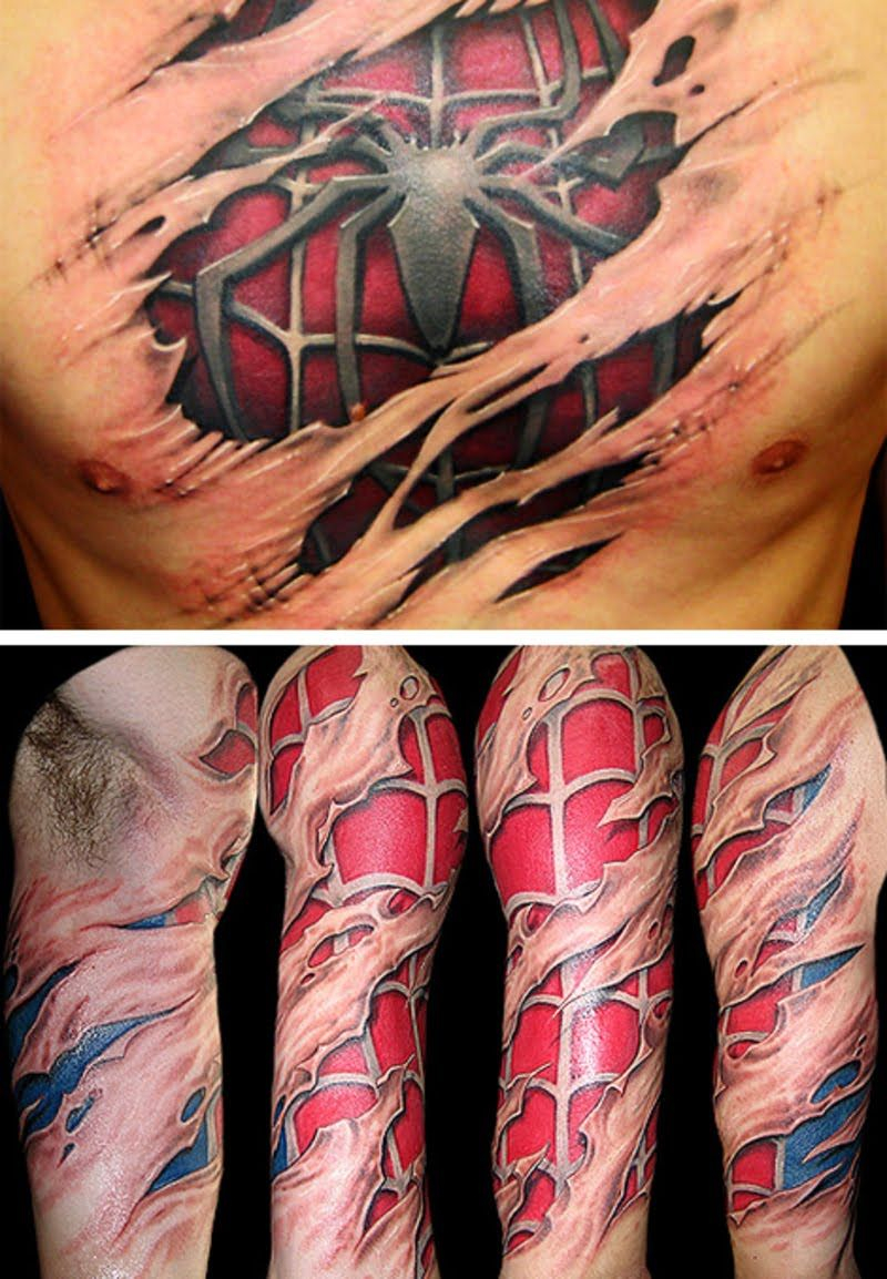 30 Of The Best Geek Tattoos Sick N Sexy Ink Spiderman Tattoo intended for size 800 X 1154