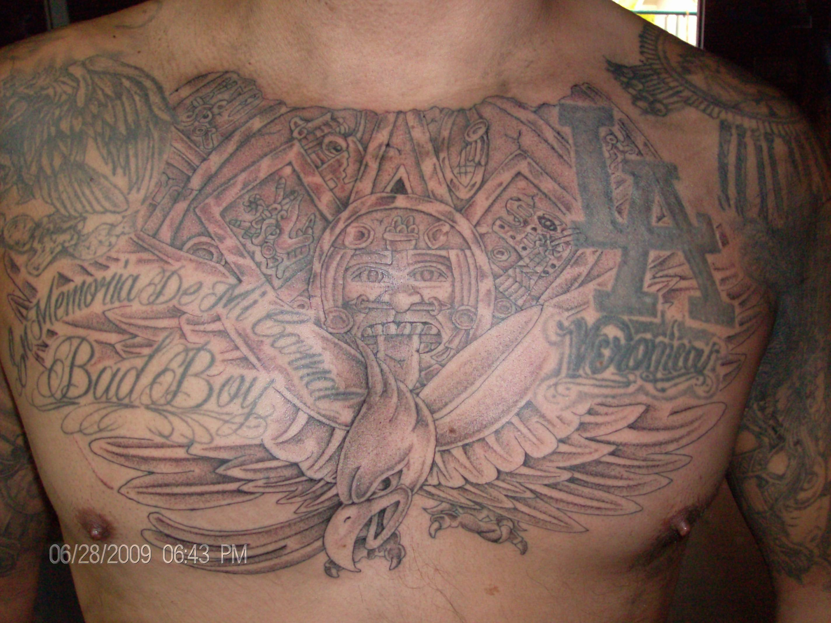 32 Mexican Tattoos On Chest with size 2848 X 2136