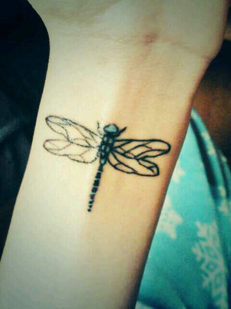 32 Stylish Wrist Dragonfly Tattoos regarding size 768 X 1024