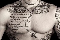 35 Rosary Tattoos On Chest pertaining to measurements 1024 X 780
