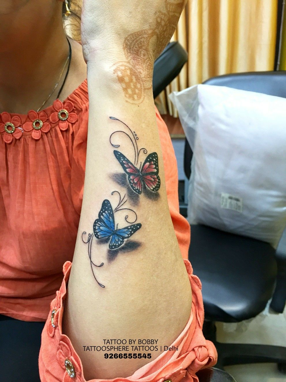 3d Butterfly Done At Tattoosphere Tattoos Delhi Tattoo Bob for sizing 991 X 1322