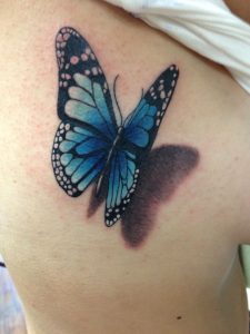 3d Butterfly Tattoo Courtesy Of Chris At Pretty In Ink Roseville Ca for dimensions 1536 X 2048