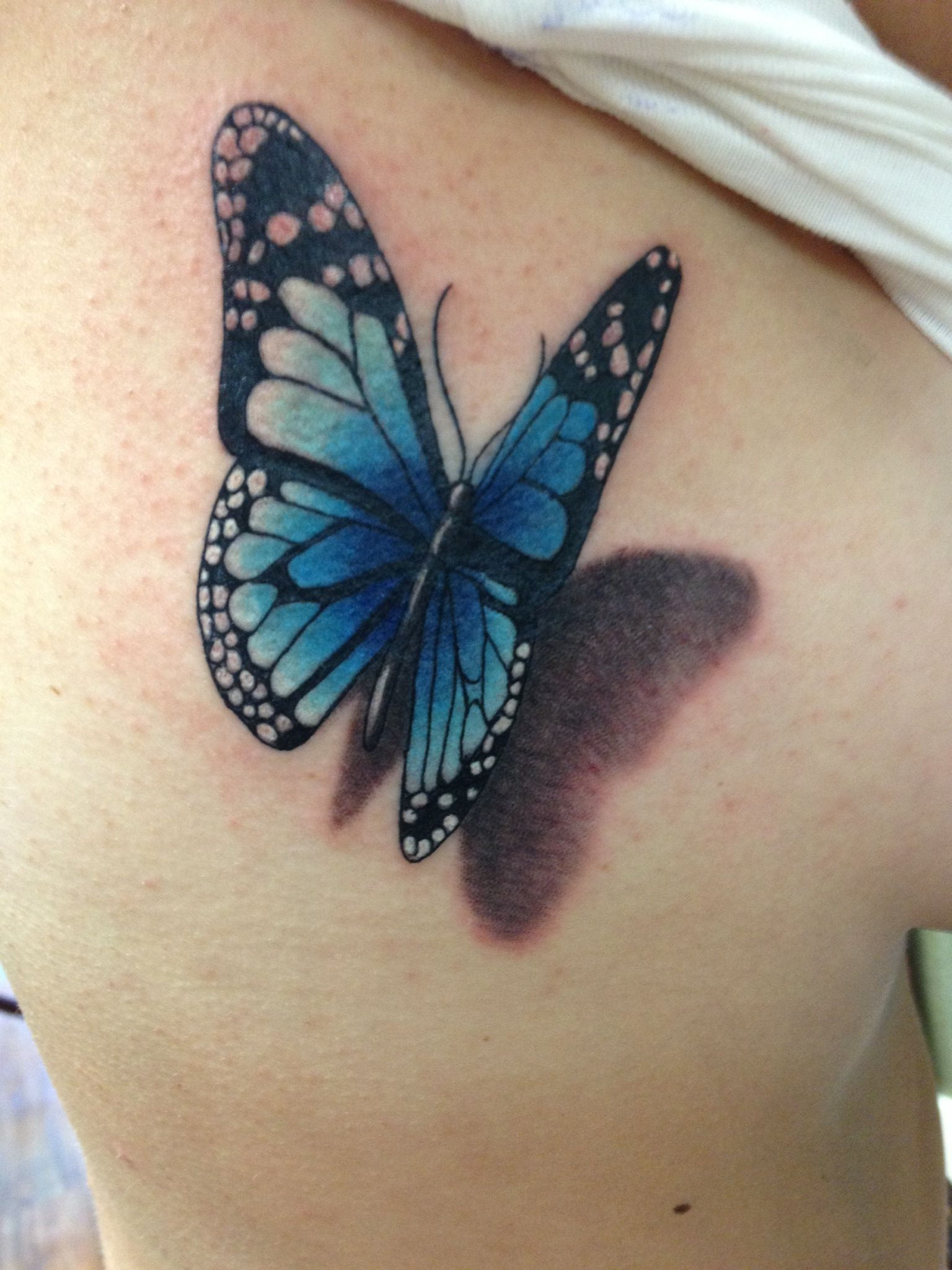 3d Butterfly Tattoo Courtesy Of Chris At Pretty In Ink Roseville Ca in measurements 1536 X 2048