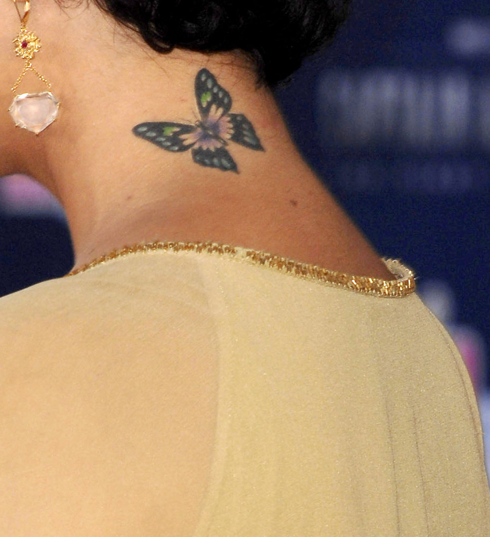 3d Vanessa Hudgens Butterfly Tattoo Design Idea with regard to size 968 X 1062