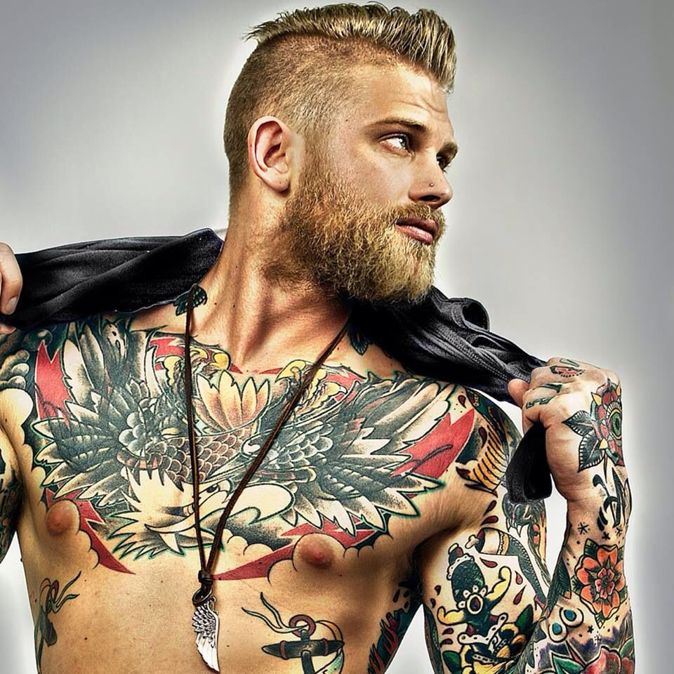 40 Chest Tattoo Design Ideas For Men The Funky Beard Tattoos For regarding proportions 960 X 960