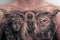 40 Jesus Chest Tattoo Designs For Men Chris Ink Ideas within measurements 599 X 599