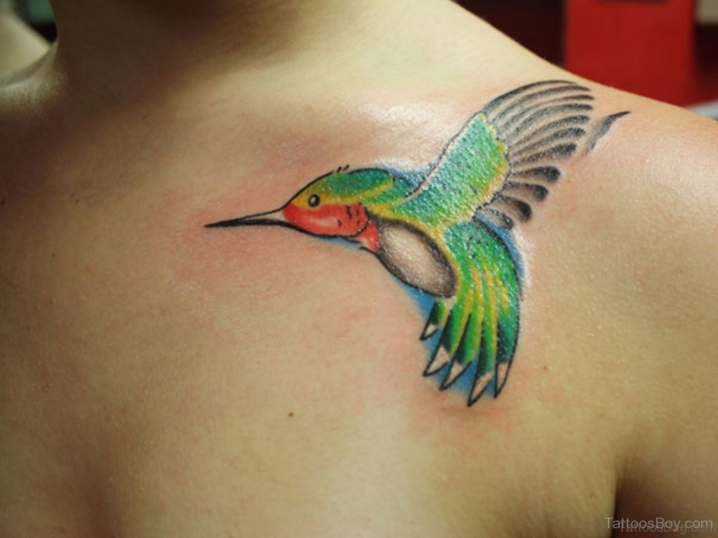 40 Pretty Hummingbird Tattoos For Chest for dimensions 1024 X 768