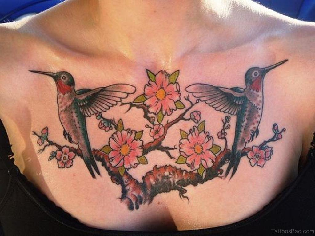 40 Pretty Hummingbird Tattoos For Chest inside measurements 1024 X 768