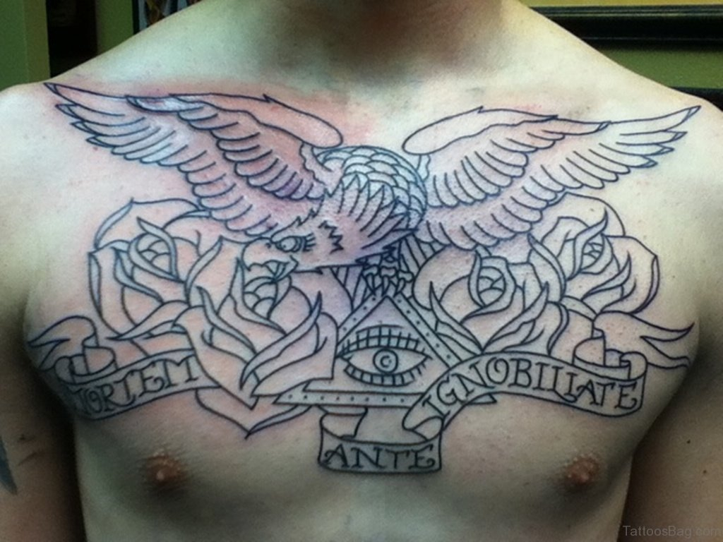 40 Wonderful Eagle Tattoos Design For Chest throughout size 1024 X 768