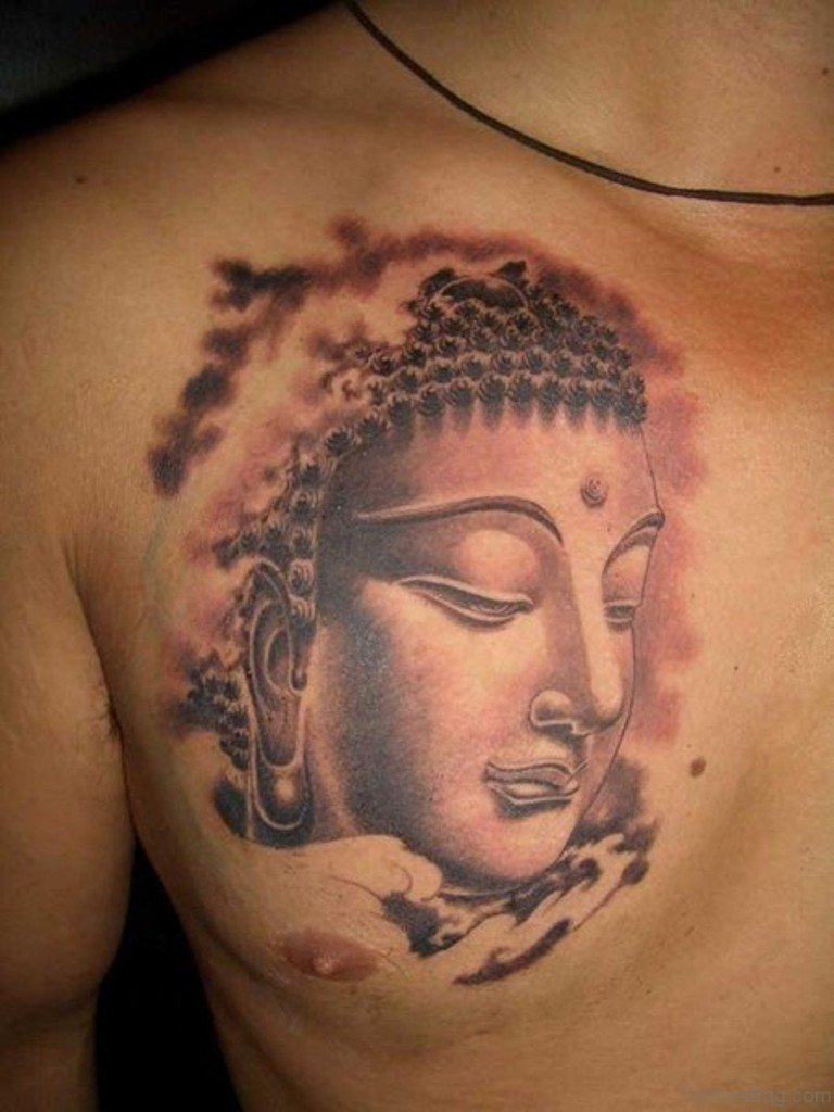 41 Religious Buddha Tattoos For Chest throughout proportions 768 X 1024