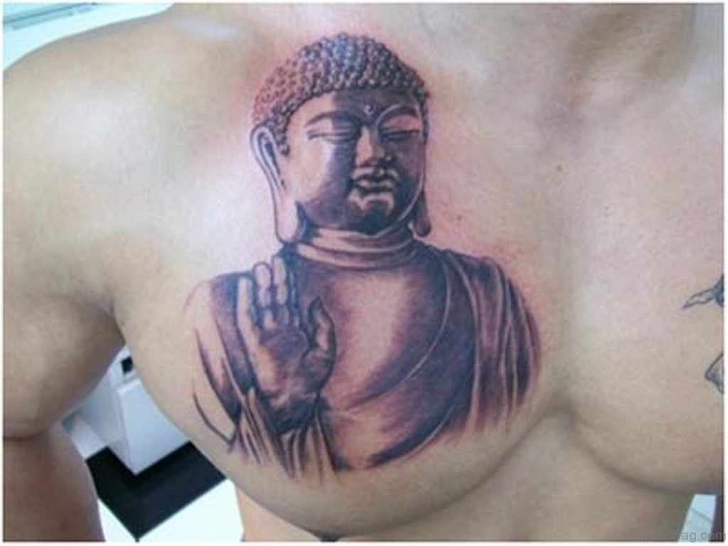 41 Religious Buddha Tattoos For Chest throughout sizing 1024 X 768